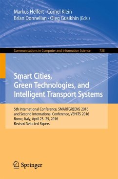 Smart Cities, Green Technologies, and Intelligent Transport Systems (eBook, PDF)