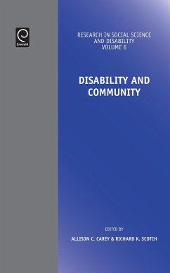 Cover Disability and Community (eBook, PDF)