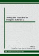 Testing and Evaluation of Inorganic... - Bild 1