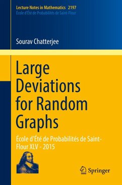 Large Deviations for Random Graphs (eBook, PDF) - Chatterjee, Sourav