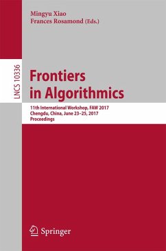 Frontiers in Algorithmics (eBook, PDF)