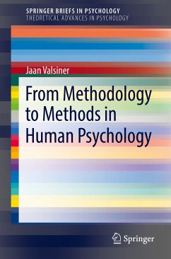From Methodology to Methods in Human Psychology (eBook, PDF) - Valsiner, Jaan