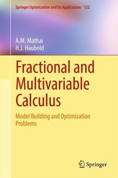 Fractional and Multivariable Calculus (eBook, PDF) - Mathai, A. M.; Haubold, H. J.