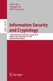 Information Security and Cryptology (eBook, PDF)