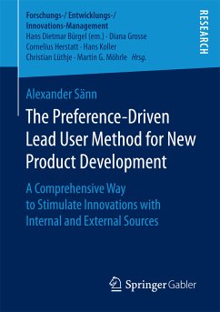 The Preference-Driven Lead User Method for New Product Development (eBook, PDF) - Sänn, Alexander