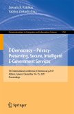 E-Democracy - Privacy-Preserving, Secure, Intelligent E-Government Services (eBook, PDF)