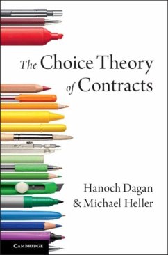 Choice Theory of Contracts (eBook, PDF) - Dagan, Hanoch