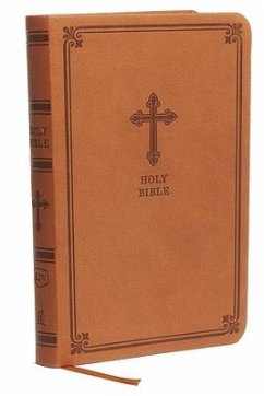 Kjv, Value Thinline Bible, Compact, Leathersoft, Brown, Red Letter Edition, Comfort Print - Thomas Nelson
