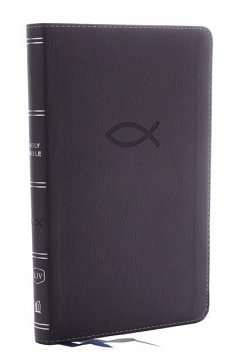 Kjv, Thinline Bible Youth Edition, Leathersoft, Gray, Red Letter Edition, Comfort Print - Thomas Nelson