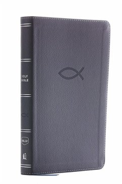 Nkjv, Thinline Bible Youth Edition, Leathersoft, Gray, Red Letter Edition, Comfort Print - Thomas Nelson