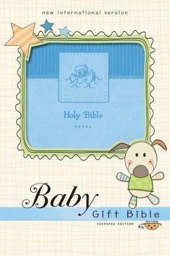 Niv, Baby Gift Bible, Holy Bible, Leathersoft, Blue, Red Letter, Comfort Print - Zondervan