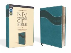 Niv, Premium Gift Bible, Leathersoft, Blue, Red Letter Edition, Indexed, Comfort Print - Zondervan
