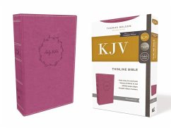 Kjv, Thinline Bible, Leathersoft, Pink, Red Letter Edition, Comfort Print - Thomas Nelson