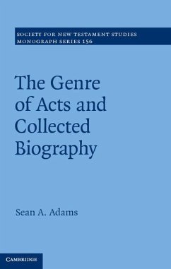 Genre of Acts and Collected Biography (eBook, ePUB) - Adams, Sean A.