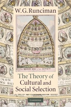 Theory of Cultural and Social Selection (eBook, ePUB) - Runciman, W. G.