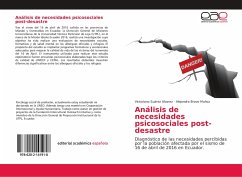 Análisis de necesidades psicosociales post-desastre