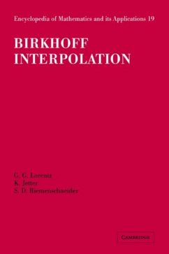 Cover Birkhoff Interpolation (eBook, PDF)