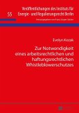 Zur Notwendigkeit eines arbeitsrechtlichen und haftungsrechtlichen Whistleblowerschutzes (eBook, ePUB)