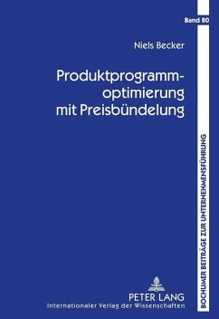 Cover Produktprogrammoptimierung mit Preisbuendelung (eBook, PDF)