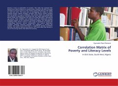 Correlation Matrix of Poverty and Literacy Levels
