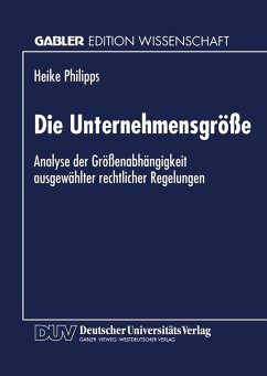 Cover Die Unternehmensgröße (eBook, PDF)