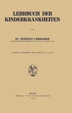 Lehrbuch der Kinderkrankheiten (eBook, PDF) - Lehndorff, Heinrich