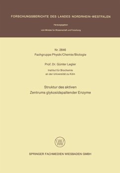 Cover Struktur des aktiven Zentrums glykosidspaltender Enzyme (eBook, PDF)