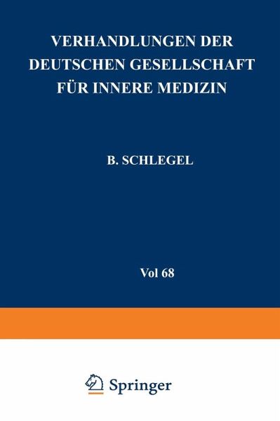 Verhandlungen der Deutschen Gesellschaft für Innere Medizin (eBook, PDF)
