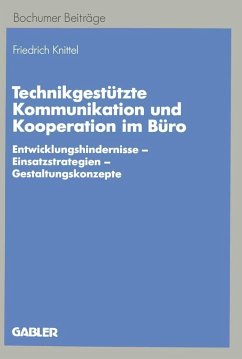 Cover Technikgestützte Kommunikation und Kooperation im Büro (eBook, PDF)