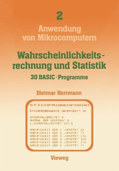 Wahrscheinlichkeitsrechnung und Statistik - 30 BASIC-Programme (eBook, PDF) - Herrmann, Dietmar