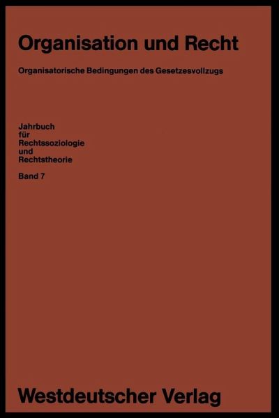 Organisation und Recht (eBook, PDF) Organisation und Recht (eBook, PDF)