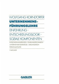 Unternehmensführungslehre (eBook, PDF) - Korndörfer, Wolfgang