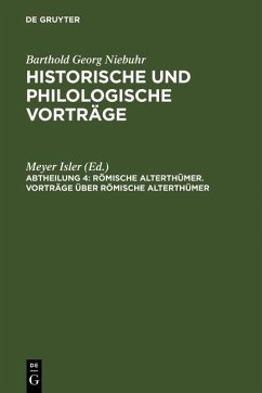 Vorträge über römische Alterthümer (eBook, PDF)