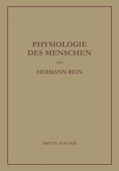 Einführung in die Physiologie des Menschen (eBook, PDF)
