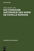 Dictionnaire historique des noms de famille romans (eBook, PDF)