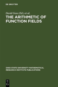 Cover The Arithmetic of Function Fields (eBook, PDF)