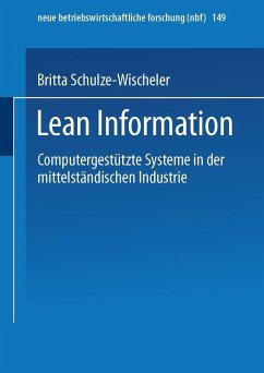 Lean Information (eBook, PDF) - Schulze-Wischeler, Britta