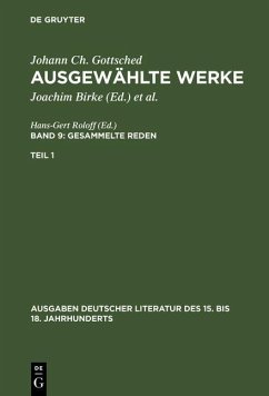 Gesammelte Reden. 1. Teil (eBook, PDF) - Gottsched, Johann Christoph