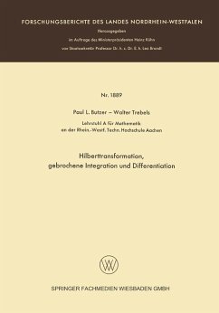 Hilberttransformation, gebrochene Integration und Differentiation (eBook, PDF) - Butzer, Paul L.; Trebels, Walter