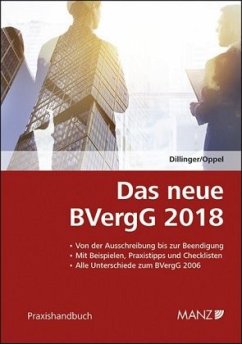 Das neue BVergG 2018 - Dillinger, Sophie;Oppel, Albert