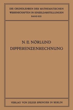 Cover Vorlesungen über Differenzenrechnung (eBook, PDF)
