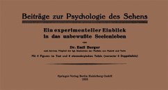 Cover Beiträge zur Psychologie des Sehens. Ein experimenteller Einblick in das unbewußte Seelenleben (eBook, PDF)