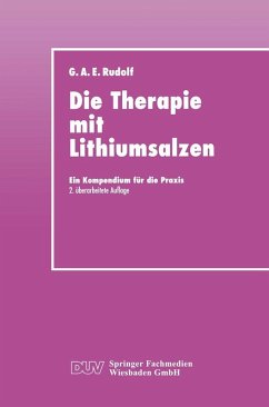 Die Therapie mit Lithiumsalzen (eBook, PDF) - Rudolf, Gerhard A. E.