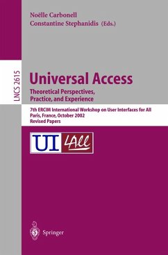 Cover Universal Access. Theoretical Perspectives, Practice, and Experience (eBook, PDF)