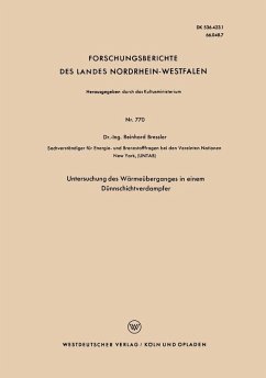 Cover Untersuchung des Wärmeüberganges in einem Dünnschichtverdampfer (eBook, PDF)