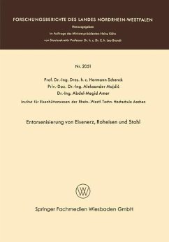 Entarsenisierung von Eisenerz, Roheisen und Stahl (eBook, PDF) - Schenck, Hermann Rudolf