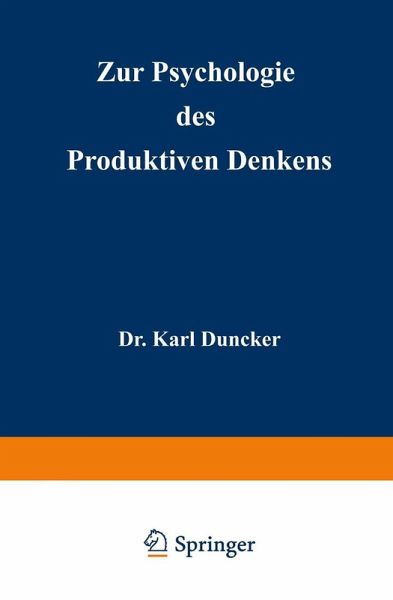 Zur Psychologie des produktiven Denkens (eBook, PDF)
