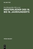 Meisterlieder des 16. bis 18. Jahrhunderts (eBook, PDF)