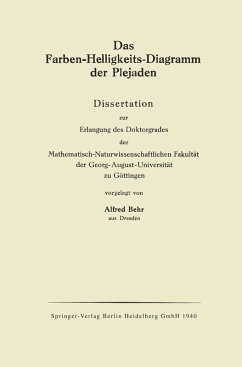 Das Farben-Helligkeits-Diagramm der Plejaden (eBook, PDF) - Behr, Alfred