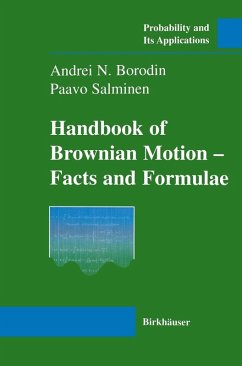 Handbook of Brownian Motion (eBook, PDF) - Borodin, Andrei; Salminen, Paavo